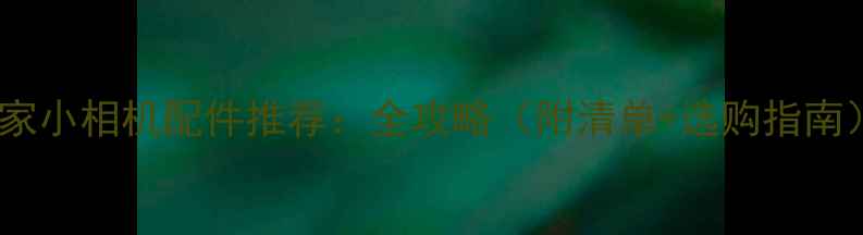 图片 米家小相机配件推荐：全攻略（附清单+选购指南）2