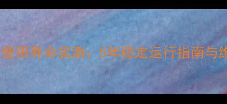 图片 精影显卡使用寿命实测：5年稳定运行指南与维护秘籍1