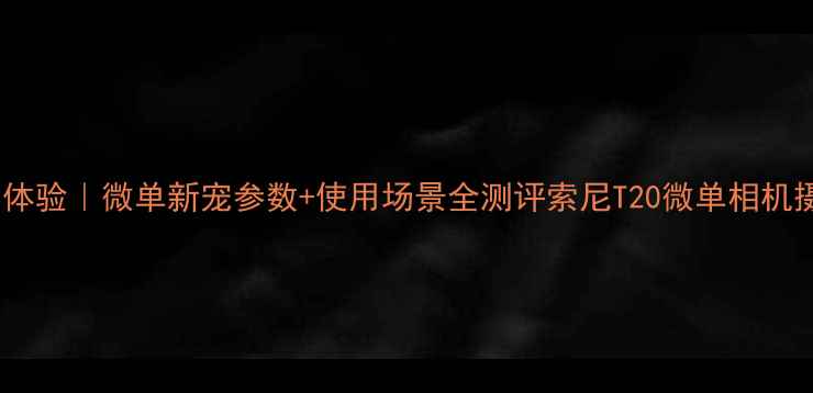 图片 索尼T20相机真实体验｜微单新宠参数+使用场景全测评索尼T20微单相机摄影入门器材推荐