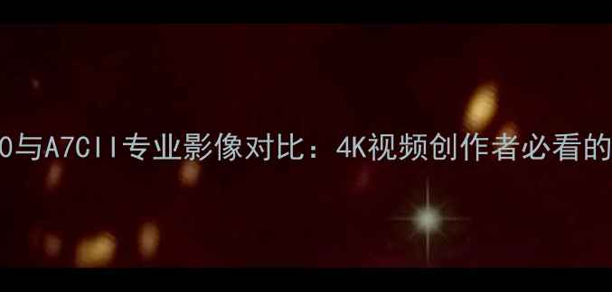 图片 索尼ZV-E10与A7CII专业影像对比：4K视频创作者必看的高清样张1