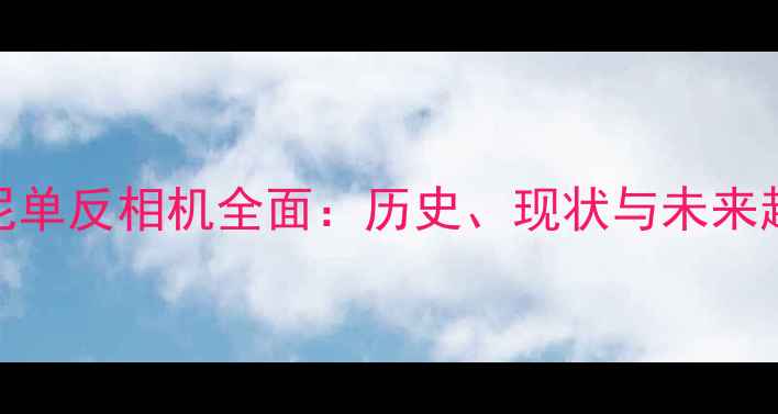 图片 索尼单反相机全面：历史、现状与未来趋势