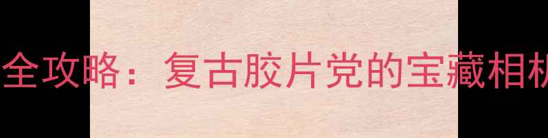 图片 红梅相机使用全攻略：复古胶片党的宝藏相机保姆级教程1