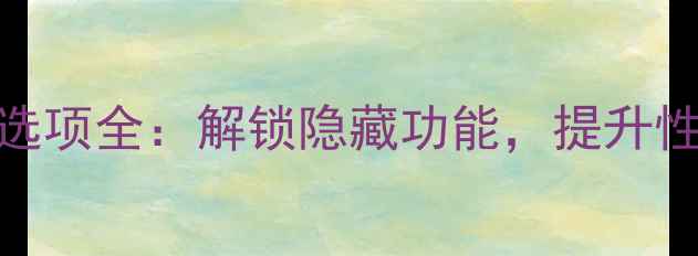 图片 终极指南手机开发者选项全：解锁隐藏功能，提升性能与个性化设置技巧
