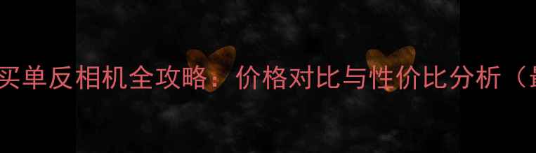 图片 美国购买单反相机全攻略：价格对比与性价比分析（最新）2