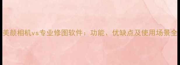 图片 美颜相机vs专业修图软件：功能、优缺点及使用场景全