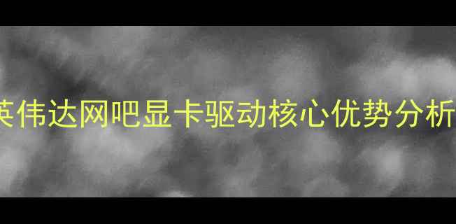 图片 英伟达网吧显卡驱动核心优势分析2