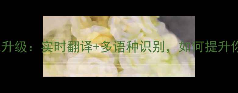 图片 苹果iOS18语音输入升级：实时翻译+多语种识别，如何提升你的移动办公效率？