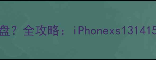 图片 苹果手机如何连接U盘？全攻略：iPhonexs13141516全机型操作指南2