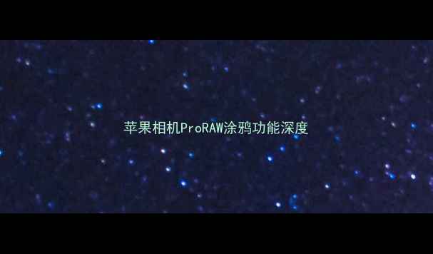 图片 苹果相机ProRAW涂鸦功能深度