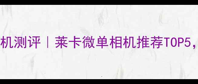 图片 莱卡M系列微单相机测评｜莱卡微单相机推荐TOP5，附详细参数对比