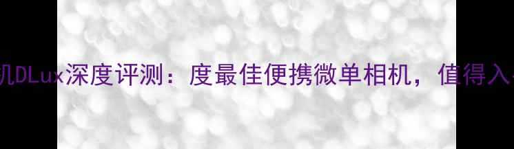 图片 莱卡相机DLux深度评测：度最佳便携微单相机，值得入手吗？2