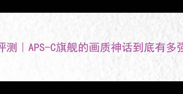 图片 适马SD1相机深度评测｜APS-C旗舰的画质神话到底有多强？真实体验报告1