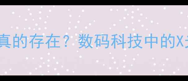 图片 透视相机真的存在？数码科技中的X光眼设备2
