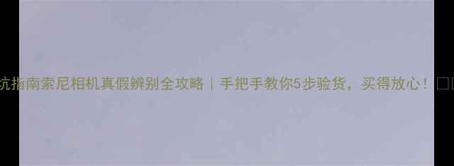 避坑指南索尼相机真假辨别全攻略手把手教你5步验货买得放心
