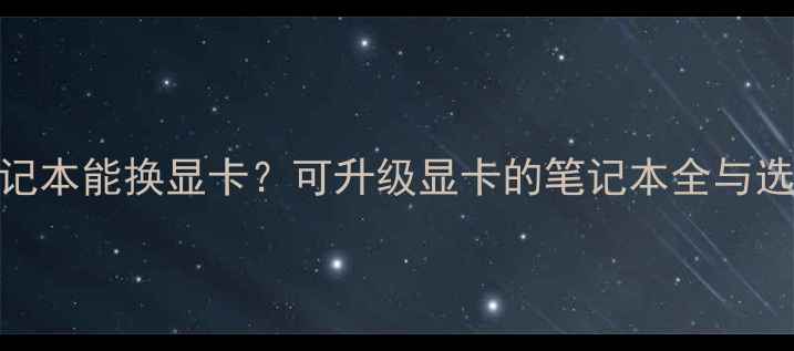 图片 那些笔记本能换显卡？可升级显卡的笔记本全与选购指南