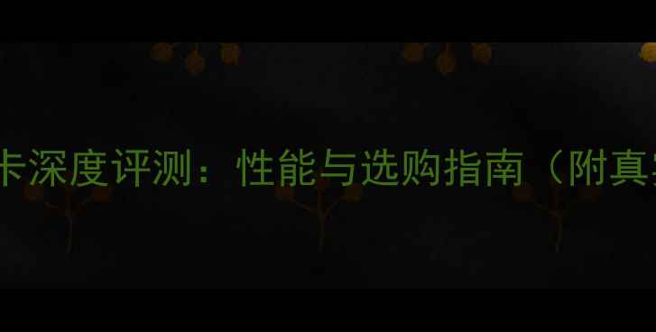图片 镭风HD7770显卡深度评测：性能与选购指南（附真实测试数据）1