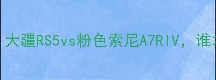 图片 长焦大底相机推荐：大疆RS5vs粉色索尼A7RIV，谁才是你的全能拍档？