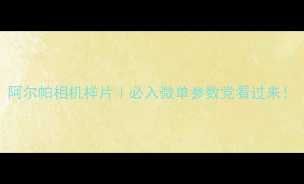 图片 阿尔帕相机样片｜必入微单参数党看过来！