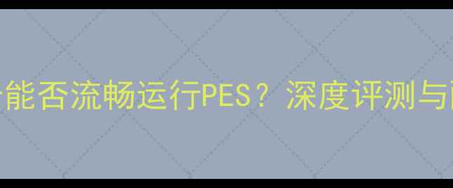图片 集成显卡能否流畅运行PES？深度评测与配置指南