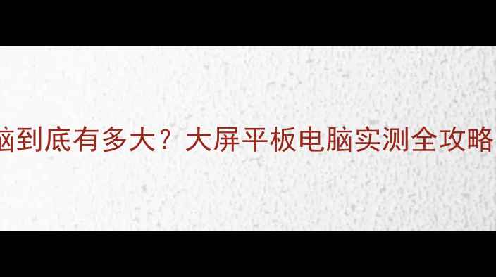 图片 震惊！97寸平板电脑到底有多大？大屏平板电脑实测全攻略（附尺寸对比图）1