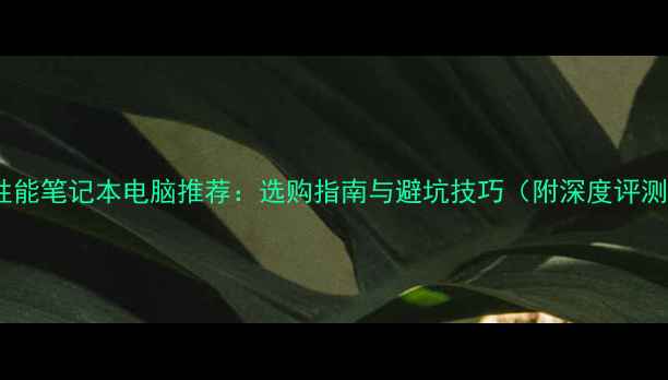 图片 高性能笔记本电脑推荐：选购指南与避坑技巧（附深度评测）2