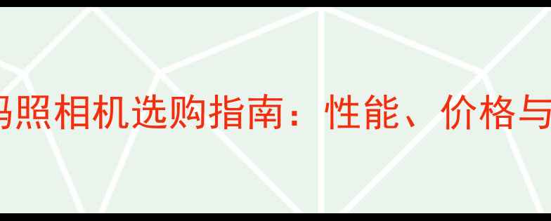 图片 高清数码照相机选购指南：性能、价格与品牌全1