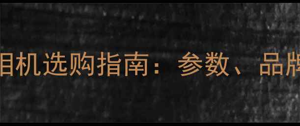 图片 高速连拍数码相机选购指南：参数、品牌与实战技巧全