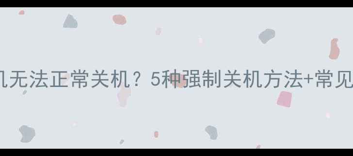图片 魅族手机无法正常关机？5种强制关机方法+常见问题全1