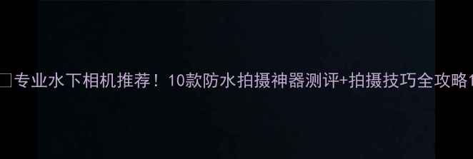 图片 🌊专业水下相机推荐！10款防水拍摄神器测评+拍摄技巧全攻略1