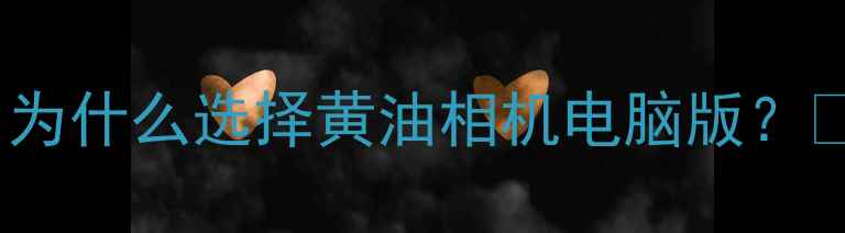 图片 🌟为什么选择黄油相机电脑版？🌟1