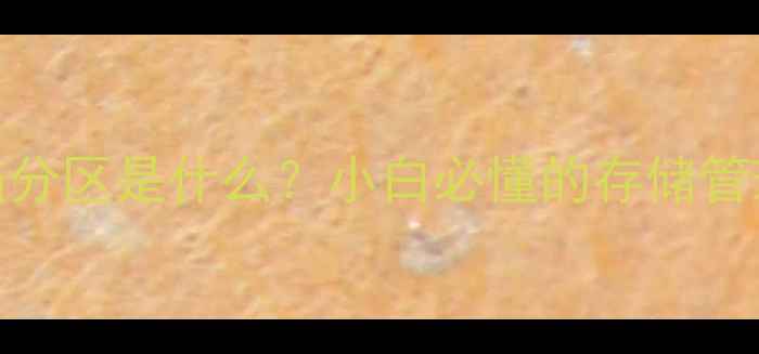 图片 🌟电脑分区是什么？小白必懂的存储管理密码
