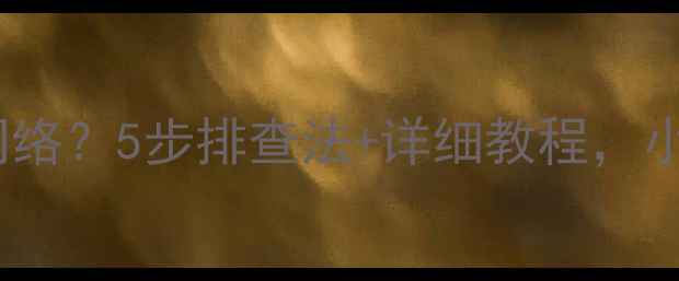 图片 🌟电脑无法连接网络？5步排查法+详细教程，小白也能搞定！🌟1