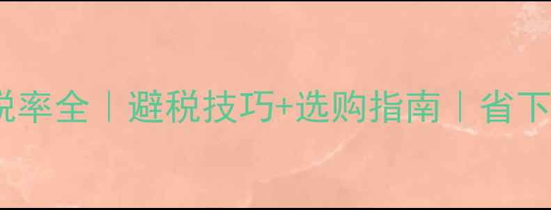 图片 🌟笔记本电脑税率全｜避税技巧+选购指南｜省下上千元攻略！2