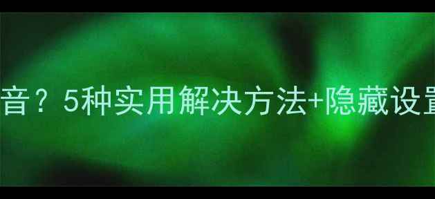 图片 📱iPhone6S相机没声音？5种实用解决方法+隐藏设置全（附图文教程）2