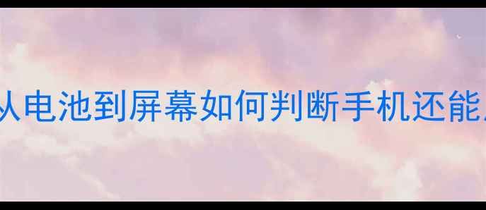 图片 📱实测1年！手机寿命全从电池到屏幕如何判断手机还能用多久？附耐用机型推荐