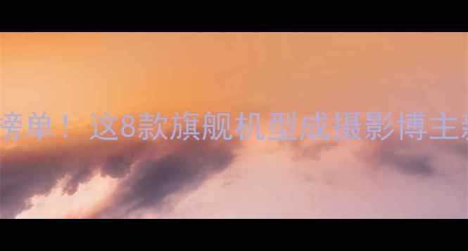 度手机拍照天花板榜单这8款旗舰机型成摄影博主新宠附避坑指南