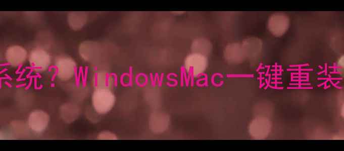 图片 📱电脑忘记密码怎么重装系统？WindowsMac一键重装教程（零损耗操作指南）2