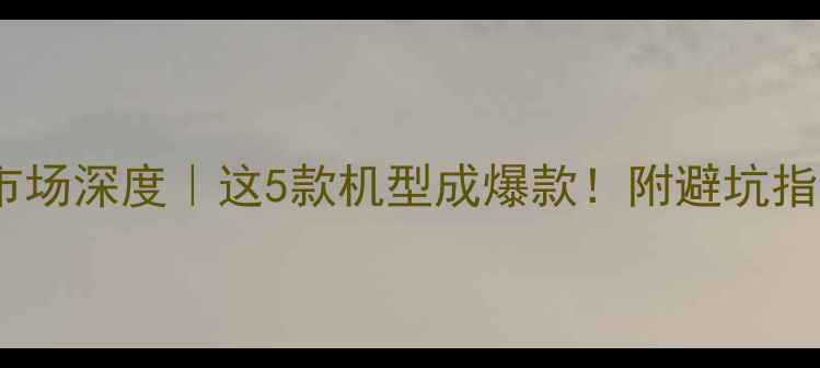 图片 📱美国手机市场深度｜这5款机型成爆款！附避坑指南&选购攻略