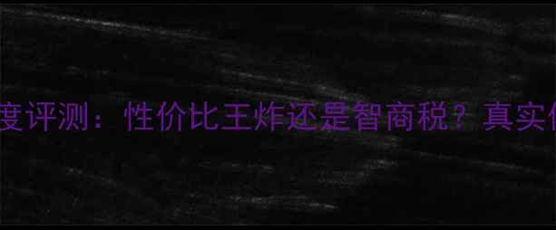 图片 📱雷鸟手机深度评测：性价比王炸还是智商税？真实体验后给出！1