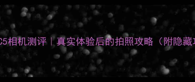图片 📸三星C5相机测评｜真实体验后的拍照攻略（附隐藏功能）1