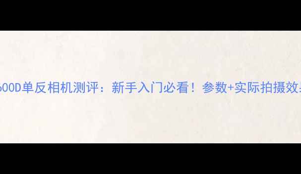 图片 📸佳能600D单反相机测评：新手入门必看！参数+实际拍摄效果对比2