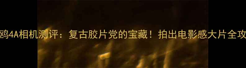 图片 📸海鸥4A相机测评：复古胶片党的宝藏！拍出电影感大片全攻略📸