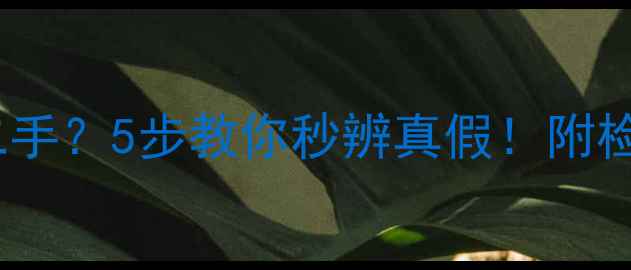 图片 📸相机全新还是二手？5步教你秒辨真假！附检测清单（附图）2