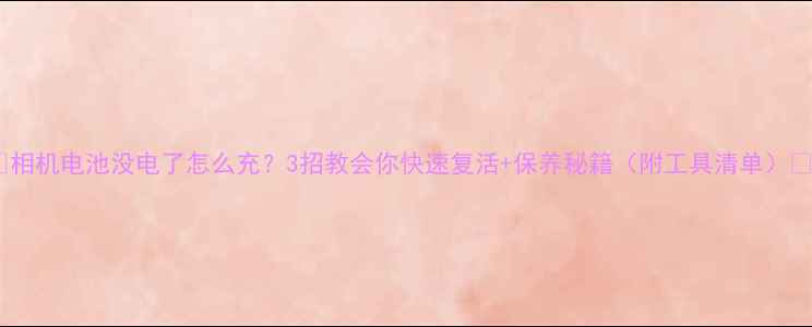 图片 📸相机电池没电了怎么充？3招教会你快速复活+保养秘籍（附工具清单）💡2