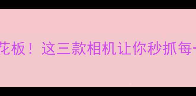 图片 📸连拍速度天花板！这三款相机让你秒抓每一帧精彩瞬间2