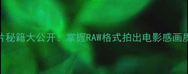 图片 📸🔥索尼手机拍大片秘籍大公开！掌握RAW格式拍出电影感画质+附专业调色参数1