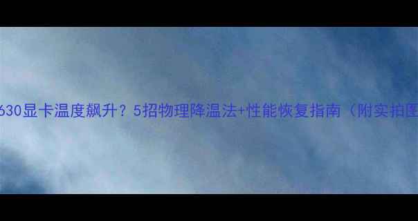 图片 🔥D630显卡温度飙升？5招物理降温法+性能恢复指南（附实拍图）2