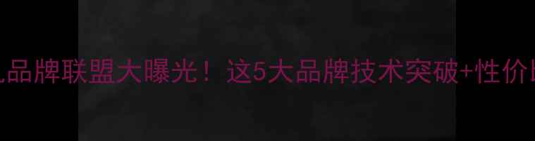 图片 🔥国产手机品牌联盟大曝光！这5大品牌技术突破+性价比王炸组合
