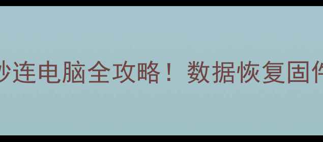 图片 🚗💻必看行车记录仪秒连电脑全攻略！数据恢复固件升级备份技巧大公开
